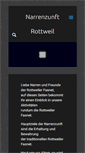 Mobile Screenshot of narrenzunft-rottweil.de
