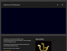 Tablet Screenshot of narrenzunft-rottweil.de